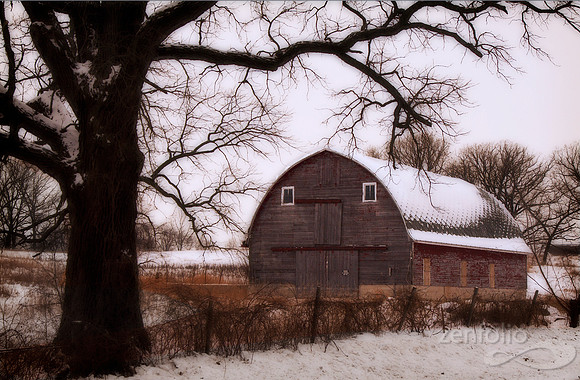 Wisconsin Winter Barn